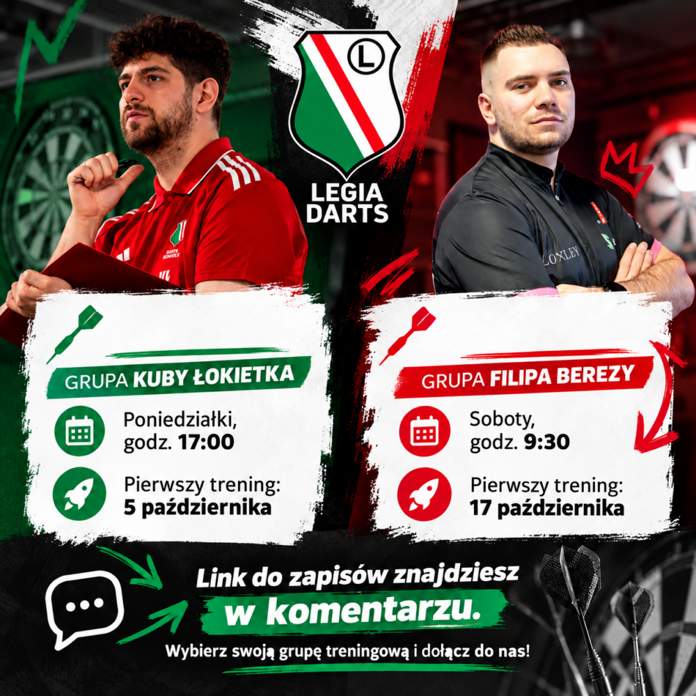 Legia Darts_ Dołącz do Treningu Legia Darts_ Dołącz do Treningu
